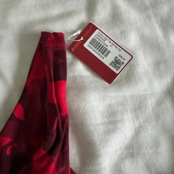 125 Lululemon Align Bra A/B Cup New Year - Rabbit All Over Print Red Multi - Picture 3 of 7